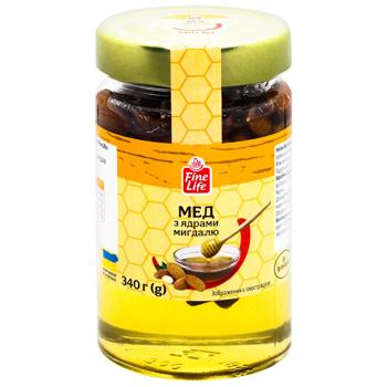 Fine Life Honey with Almonds 340g