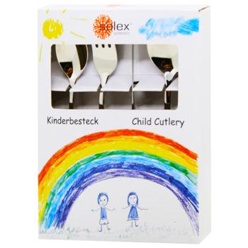 Набор столовых приборов Solex Karina Мишка детский - купить, цены на WINETIME - фото 1