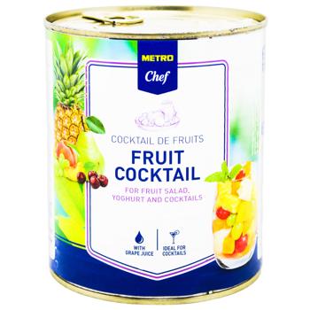 Metro Chef Fruit Cocktail with Grape Juice 850ml - buy, prices for METRO - photo 1