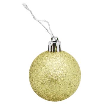 Christmas Tree Ball Champagne 5cm - buy, prices for MegaMarket - photo 1