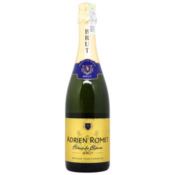 Adrien Romet Blanc Brut White  Sparkling Wine 11.5% 0.75l - buy, prices for METRO - photo 1