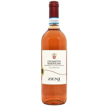 Zeni Bardolino Chiaretto Rose Dry Wine 12.5% 0.75l - buy, prices for Supermarket "Kharkiv" - photo 1