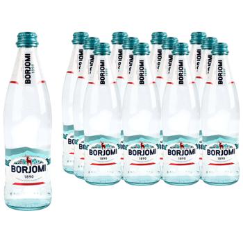 Borjomi Carbonated Mineral Water glass bottle 0.5l