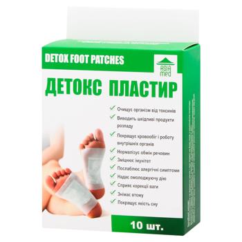 Пластырь для ног Asia Med Детокс 10шт - купить, цены на ЕКО Маркет - фото 1