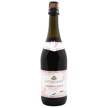 La Marchesina Lambrusco Red Semi-Dry Sparkling Wine 8% 0.75l - buy, prices for Tavria V - photo 1