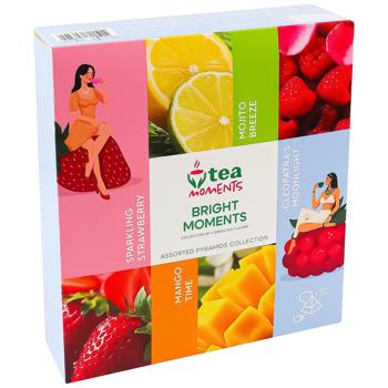 Набір зеленого чаю Tea Moments Bright Moments 1,7г*32шт - купити, ціни на Auchan - фото 3