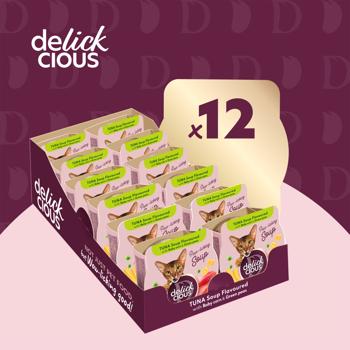 Delickcious Soup with Tuna, Corn and Green Peas for Cats 80g - buy, prices for MasterZoo - photo 5
