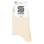 Шкарпетки жіночі Premier Socks Преміум класичні р.23-25 (36-40) св бежевий