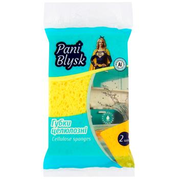 Губка Пані Блиск 2шт целюлозна - купить, цены на Восторг - фото 1