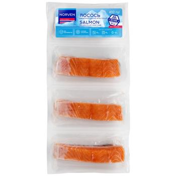 Norven Fresh Frozen Salmon Fillet Portions 450g - buy, prices for COSMOS - photo 1