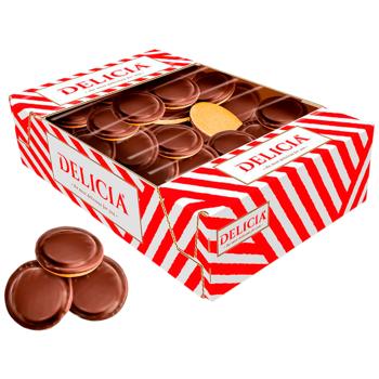 Печиво Delicia здобне збивне зі смаком вишні 300г - купити, ціни на Чудо Маркет - фото 1