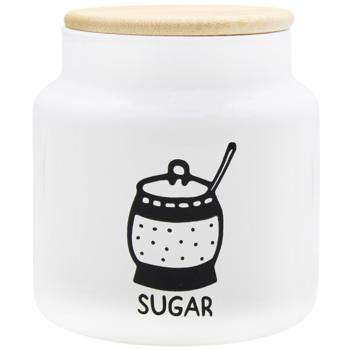 Банка для зберігання Herevin White-Black Tea/Coffee/Sugar 635мл в асортименті - купити, ціни на - фото 2