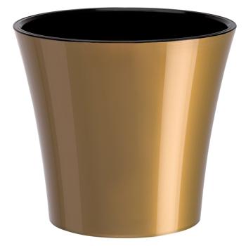 Вазон Santino Arte 0,6л золото-чорний