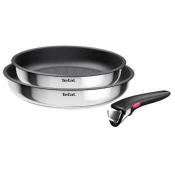 Tefal Ingenio Cook Eat 3-Piece Cookware Set of Frying Pans with Removable Handle - buy, prices for METRO - photo 1