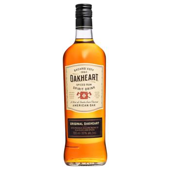 Oakheart Original Spiced Premium Spirit Drink 35% 0.7l - buy, prices for Ideal - photo 1