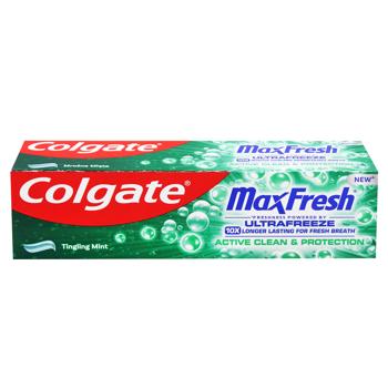 Зубная паста Colgate Max Fresh Ultrafrze Active Clean&Protect 75мл - купить, цены на КОСМОС - фото 1