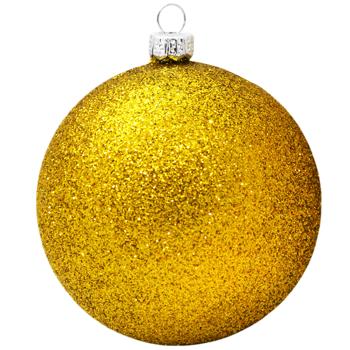 Bezant Glitter Gold Christmas Tree Ball 7cm - buy, prices for Auchan - photo 1