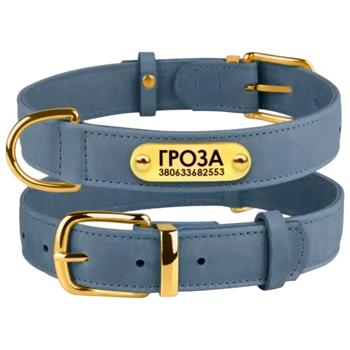 Barksi BronzeDog Crazy шкіряний нашийник для собак XXS - сірий - купить, цены на MasterZoo - фото 4