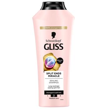 Ущільнюючий шампунь Gliss Split Hair Miracle для пошкодженого волосся та посічених кінчиків 250мл - купити, ціни на - фото 6