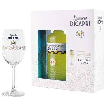 Лікер Limoncello di Capri 0,7л + келих - купити, ціни на Cупермаркет "Харків" - фото 1