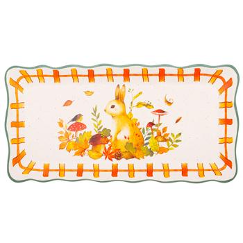 Bona Di Hare in Meadow Ceramic Dish 40.5x20x2.5cm - buy, prices for WINETIME - photo 1