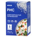 Рис довгозернистий Novus 5*80г
