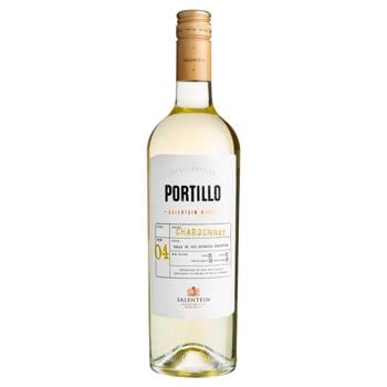 Вино Salentein Portillo Chardonnay біле сухе 13% 0,75л - купити, ціни на AlcoHub - фото 1