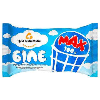 Мороженое Три Медведя белое 100г - купить, цены на MasterZoo - фото 1