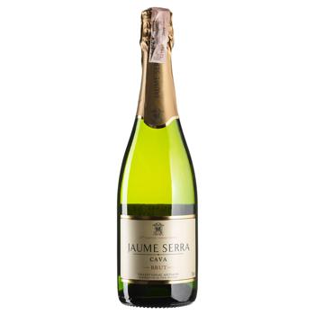 Вино ігристе Jaume Serra Cava Brut біле брют 11,5% 0,75л + 2 бокала - купити, ціни на Восторг - фото 1