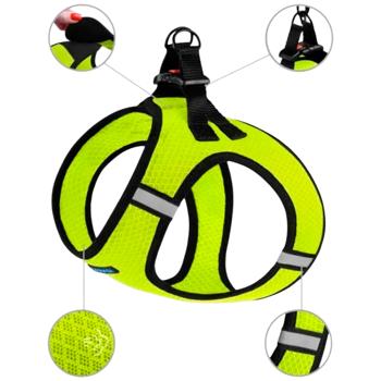 Шлея для собак Barksi Mesh Vest нейлоновая XS 34см желтый - купить, цены на - фото 3