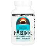 Source Naturals L-Arginine 500mg 100 capsules