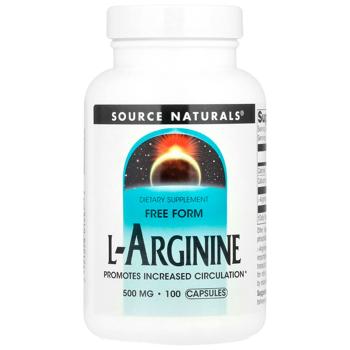 L-аргинин, Source Naturals, 500 мг, 100 капсул. - купити, ціни на Біотус - фото 1
