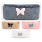 Zed Butterfly Fur Pencil Case 21x9.5cm