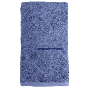 Biltex Jacquard Dark Cornflower Terry Towel 50x90cm