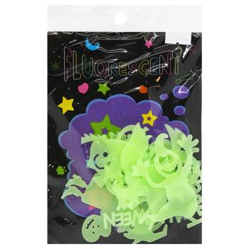 Carnival Phosphor Stickers Halloween Holiday Decoration