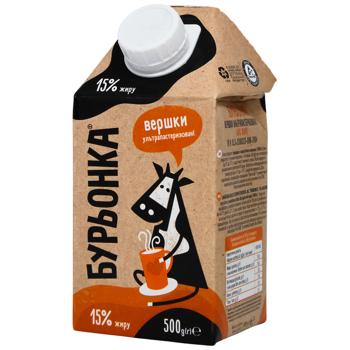 Сливки Буренка ультрапастеризованные 15% 500г - купить, цены на Чудо Маркет - фото 2
