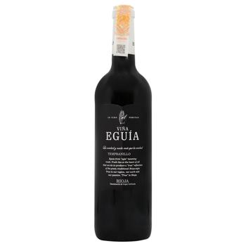 Вино Vina Eguia Rioja Tempranillo красное сухое 13-14% 0,75л - купить, цены на МегаМаркет - фото 1