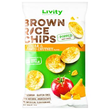 B.Yond Cheddar and Tomato Chutney Brown Rice Chips 70g