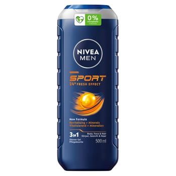 Гель для душа Nivea Men Sport 3в1 для тела, лица и волос 500мл - купить, цены на Таврия В - фото 1