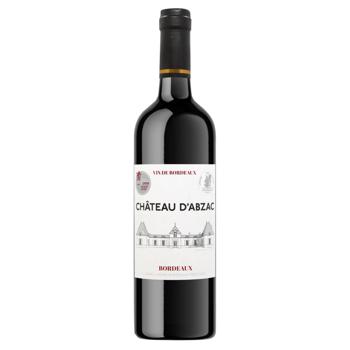 Chateau D’abzac AOP Bordeaux Red Dry Wine 13% 0.75l - buy, prices for NOVUS - photo 1