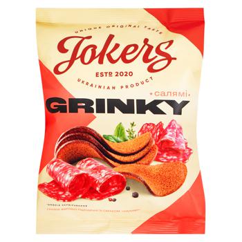 Гренки Jokers со вкусом салями 80г - купить, цены на ULTRAMARKET - фото 1