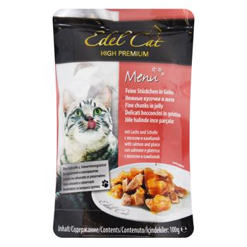 Edel Cat Salmon And Flounder In Jelly Cat Food 100g - buy, prices for ULTRAMARKET - photo 1