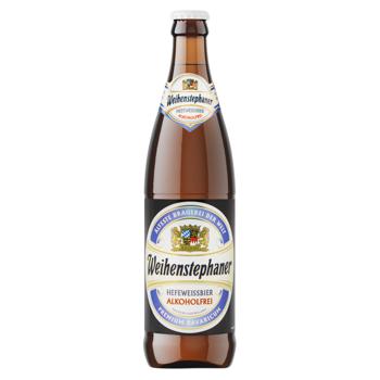 Weihenstephaner Hefeweissbier Non-Alcoholic Unfiltered Light Beer 0.5l - buy, prices for NOVUS - photo 1