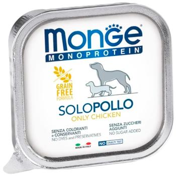 Корм вологий Monge Monoprotein Solo з куркою для собак всіх порід 150г - купити, ціни на MasterZoo - фото 1
