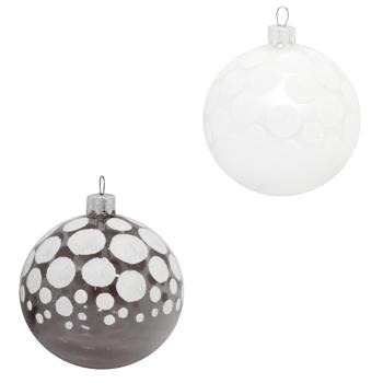 Koopman Dotted Christmas Ball 8cm in Assortment