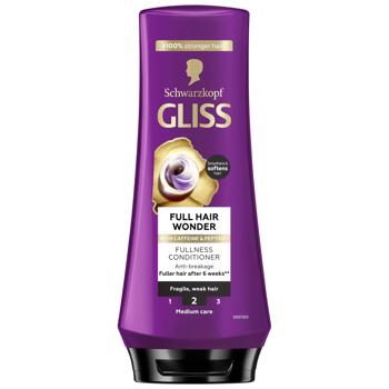 Бальзам наполняющий Gliss Kur Full Hair Wonder 200мл - купити, ціни на NOVUS - фото 1