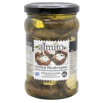 Гриби Almito грильовані фаршировані вершковим сиром 320мл - купити, ціни на NOVUS - фото 1