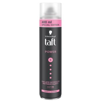 Лак для волосся Taft Power Cashmere 5 400мл