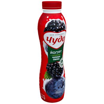 Chudo Blueberry-Blackberry Yogurt 2.5% 520g - buy, prices for NOVUS - photo 2