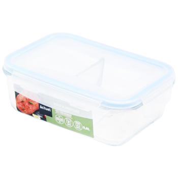 Контейнер Actuel з кришкою та розділювачем 800мл - купити, ціни на Auchan - фото 1